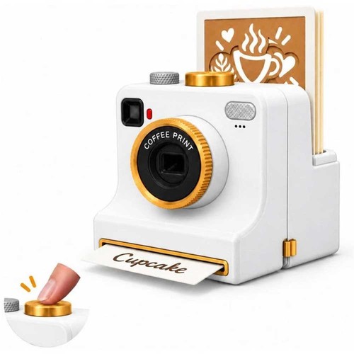 Gedruckte latte art kamera - art,